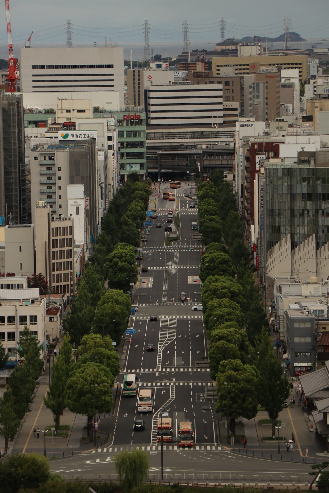 Вид на город из самой высокой точки замка